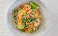 Shrimps, Avocado &  Couscous Salad Bowl 